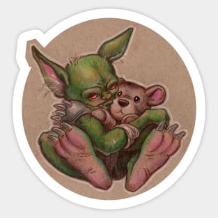 Goblin and Teddy Sticker